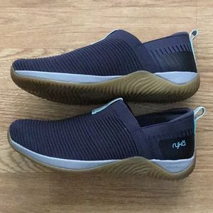 NEW Ryka Echo Knit Slip-on Sneakers, navy blue, size 9, medium width